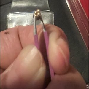 4 Bead Cluster Press-fit End in Yellow Gold from LeRoi